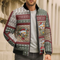 Personalized Corgi Christmas Bomber Puffer Jacket Merry Corgmas - Wonder Print Shop
