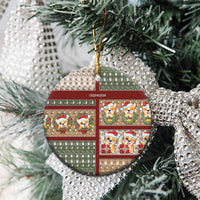 Personalized Corgi Christmas Ceramic Ornament Merry Corgmas - Wonder Print Shop