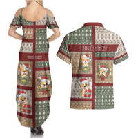 Personalized Corgi Christmas Couples Matching Summer Maxi Dress and Hawaiian Shirt Merry Corgmas - Wonder Print Shop