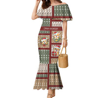 Personalized Corgi Christmas Family Matching Mermaid Dress and Hawaiian Shirt Merry Corgmas - Wonder Print Shop