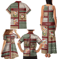 Personalized Corgi Christmas Family Matching Tank Maxi Dress and Hawaiian Shirt Merry Corgmas - Wonder Print Shop
