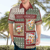 Personalized Corgi Christmas Hawaiian Shirt Merry Corgmas - Wonder Print Shop