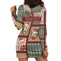 Personalized Corgi Christmas Hoodie Dress Merry Corgmas - Wonder Print Shop
