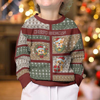 Personalized Corgi Christmas Kid Ugly Christmas Sweater Merry Corgmas - Wonder Print Shop