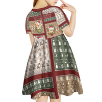 Personalized Corgi Christmas Kid Short Sleeve Dress Merry Corgmas - Wonder Print Shop