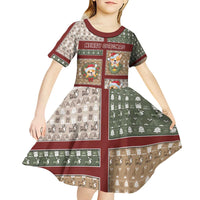 Personalized Corgi Christmas Kid Short Sleeve Dress Merry Corgmas - Wonder Print Shop