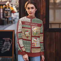 Personalized Corgi Christmas Ugly Christmas Sweater Merry Corgmas - Wonder Print Shop