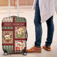 Corgi Christmas Luggage Cover Merry Corgmas - Wonder Print Shop