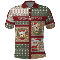 Personalized Corgi Christmas Polo Shirt Merry Corgmas - Wonder Print Shop