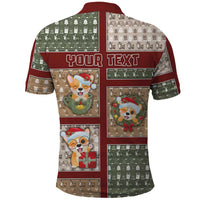 Personalized Corgi Christmas Polo Shirt Merry Corgmas - Wonder Print Shop