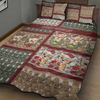 Corgi Christmas Quilt Bed Set Merry Corgmas - Wonder Print Shop