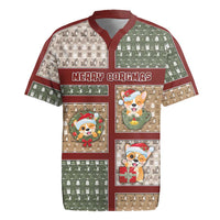 Personalized Corgi Christmas Rugby Jersey Merry Corgmas - Wonder Print Shop