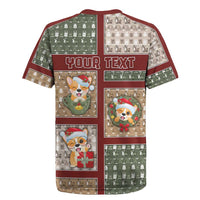 Personalized Corgi Christmas Rugby Jersey Merry Corgmas - Wonder Print Shop