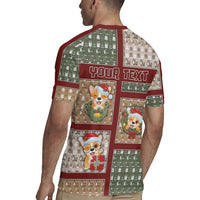 Personalized Corgi Christmas Rugby Jersey Merry Corgmas - Wonder Print Shop