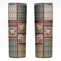 Personalized Corgi Christmas Skinny Tumbler Merry Corgmas - Wonder Print Shop