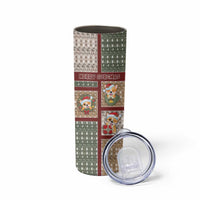 Personalized Corgi Christmas Skinny Tumbler Merry Corgmas - Wonder Print Shop