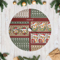 Corgi Christmas Tree Skirt Merry Corgmas - Wonder Print Shop