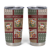 Personalized Corgi Christmas Tumbler Cup Merry Corgmas - Wonder Print Shop