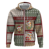 Personalized Corgi Christmas Zip Hoodie Merry Corgmas - Wonder Print Shop