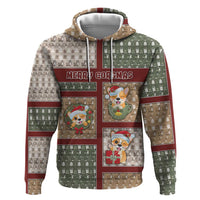 Personalized Corgi Christmas Zip Hoodie Merry Corgmas - Wonder Print Shop