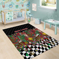 Hippie Christmas Area Rug Doodle Style - Wonder Print Shop
