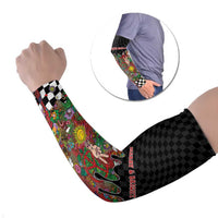 Hippie Christmas Arm Sleeves Doodle Style - Wonder Print Shop