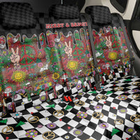 Hippie Christmas Back Car Seat Cover Doodle Style - Wonder Print Shop