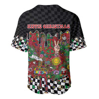 Hippie Christmas Baseball Jersey Doodle Style - Wonder Print Shop