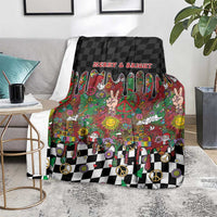Hippie Christmas Blanket Doodle Style - Wonder Print Shop