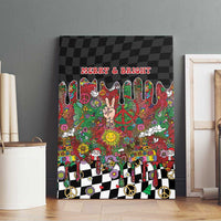 Hippie Christmas Canvas Wall Art Doodle Style - Wonder Print Shop