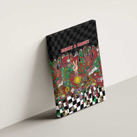 Hippie Christmas Canvas Wall Art Doodle Style - Wonder Print Shop