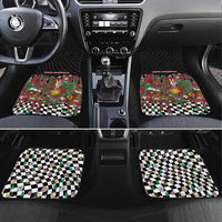 Hippie Christmas Car Mats Doodle Style - Wonder Print Shop