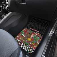 Hippie Christmas Car Mats Doodle Style - Wonder Print Shop