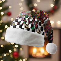 Hippie Christmas Santa Hat Doodle Style - Wonder Print Shop