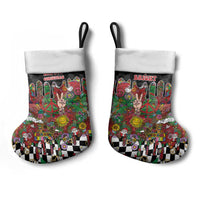 Hippie Christmas Stocking Doodle Style - Wonder Print Shop