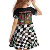 Hippie Christmas Family Matching Summer Maxi Dress and Hawaiian Shirt Doodle Style - Wonder Print Shop