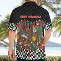 Hippie Christmas Hawaiian Shirt Doodle Style - Wonder Print Shop