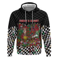Hippie Christmas Hoodie Doodle Style - Wonder Print Shop