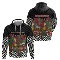 Hippie Christmas Hoodie Doodle Style - Wonder Print Shop
