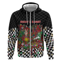 Hippie Christmas Hoodie Doodle Style - Wonder Print Shop