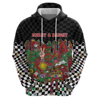 Hippie Christmas Hoodie Doodle Style - Wonder Print Shop