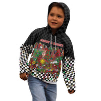 Hippie Christmas Kid Hoodie Doodle Style - Wonder Print Shop