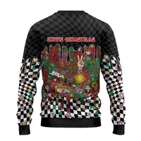 Hippie Christmas Ugly Christmas Sweater Doodle Style - Wonder Print Shop