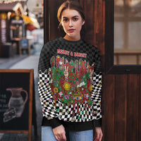 Hippie Christmas Ugly Christmas Sweater Doodle Style - Wonder Print Shop