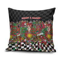 Hippie Christmas Pillow Cover Doodle Style - Wonder Print Shop