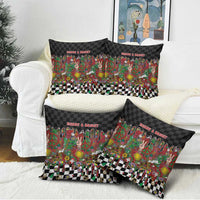 Hippie Christmas Pillow Cover Doodle Style - Wonder Print Shop