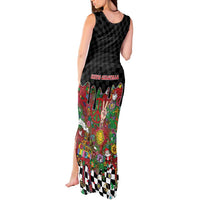 Hippie Christmas Tank Maxi Dress Doodle Style - Wonder Print Shop