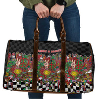 Hippie Christmas Travel Bag Doodle Style - Wonder Print Shop
