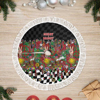 Hippie Christmas Tree Skirt Doodle Style - Wonder Print Shop