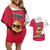 Personalized Poland Couples Matching Off Shoulder Short Dress and Hawaiian Shirt The Cool Pierogi Funny Style